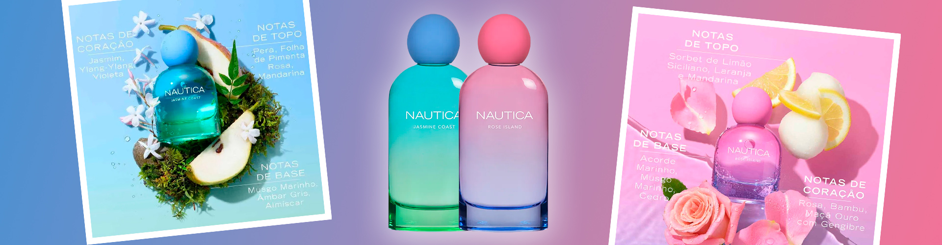 Nautica Jasmine Coast e Nautica Rose Island EDP na Distribuidora Paris